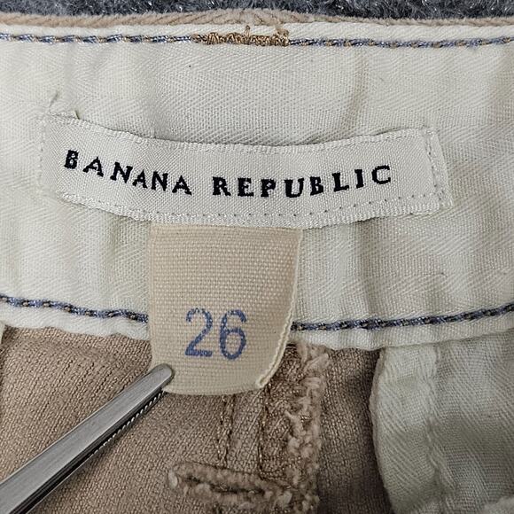 Y2K Banana Republic Corduroy Flare Pants Sz 26 (Fits 29X 32) Preppy Throwback - Picture 2 of 10